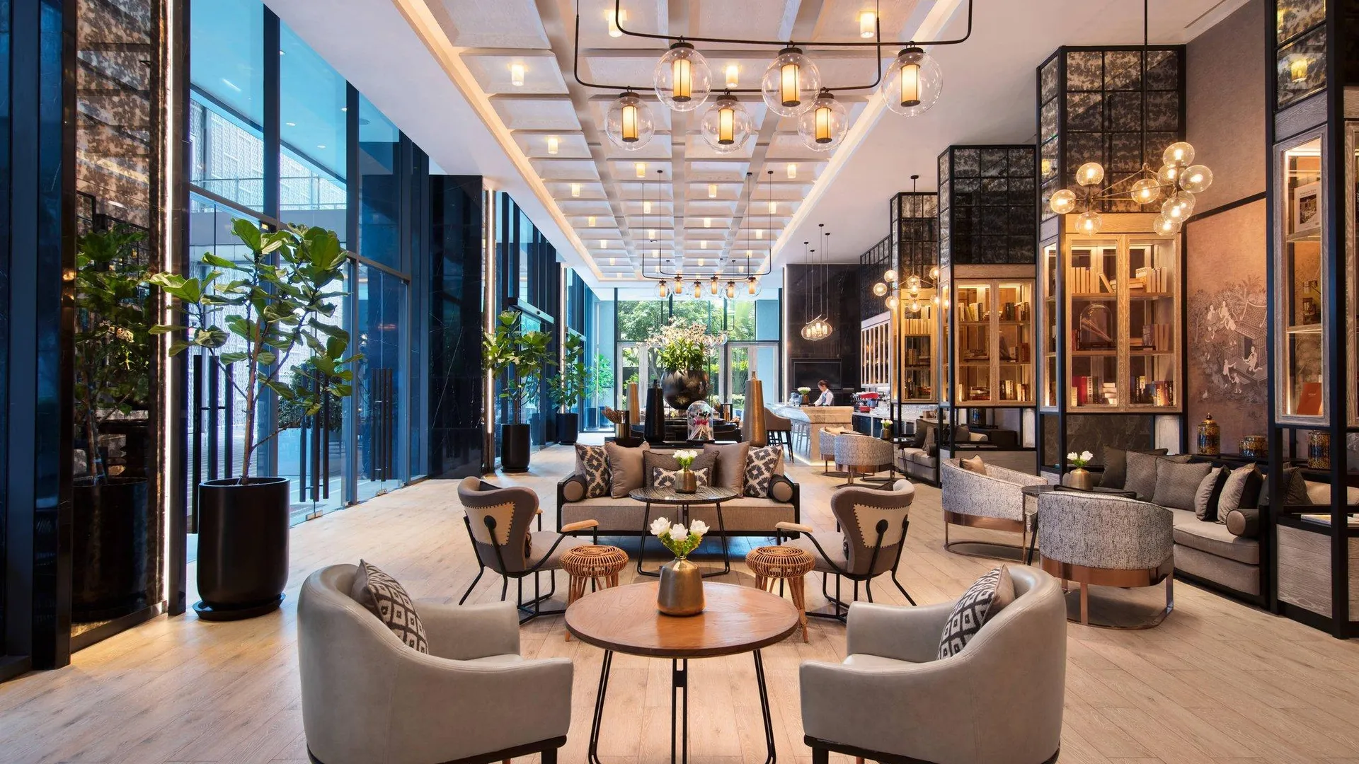 방콕 방콕 메리어트 호텔 더 수라웡세 5성급 호텔 로비