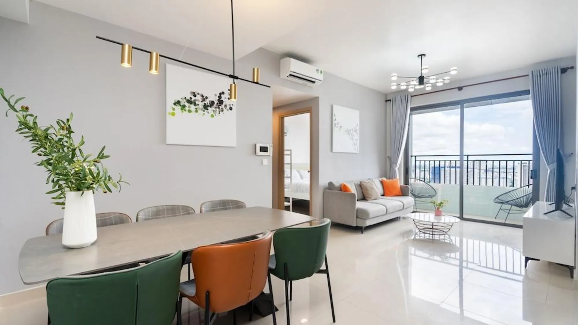 호치민 사이공 9 - 리버게이트 레지던스 인피니티 풀 3성급 게스트하우스 객실