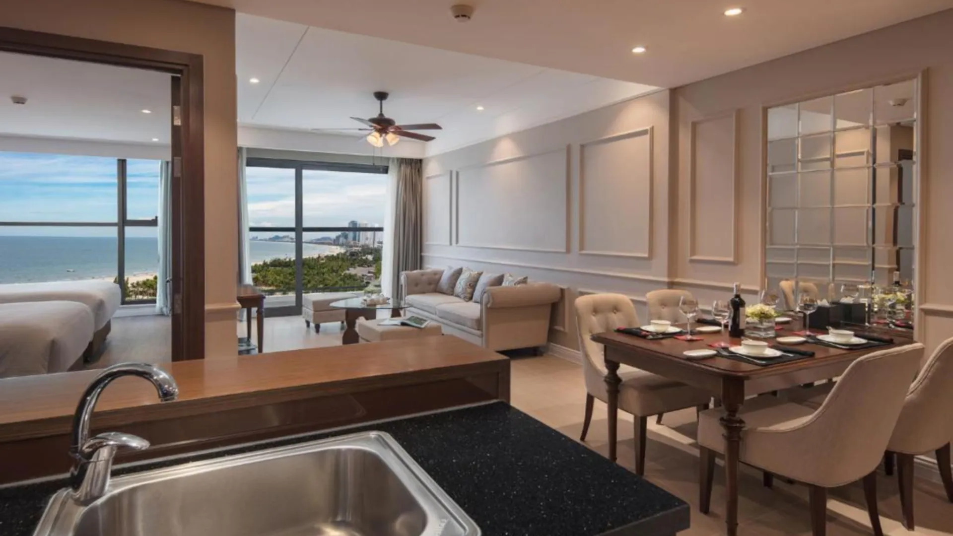 다낭 프억 미의 아파트먼트 (80m², 침실 2개, 프라이빗 욕실 2개) 4성급 게스트하우스 외관