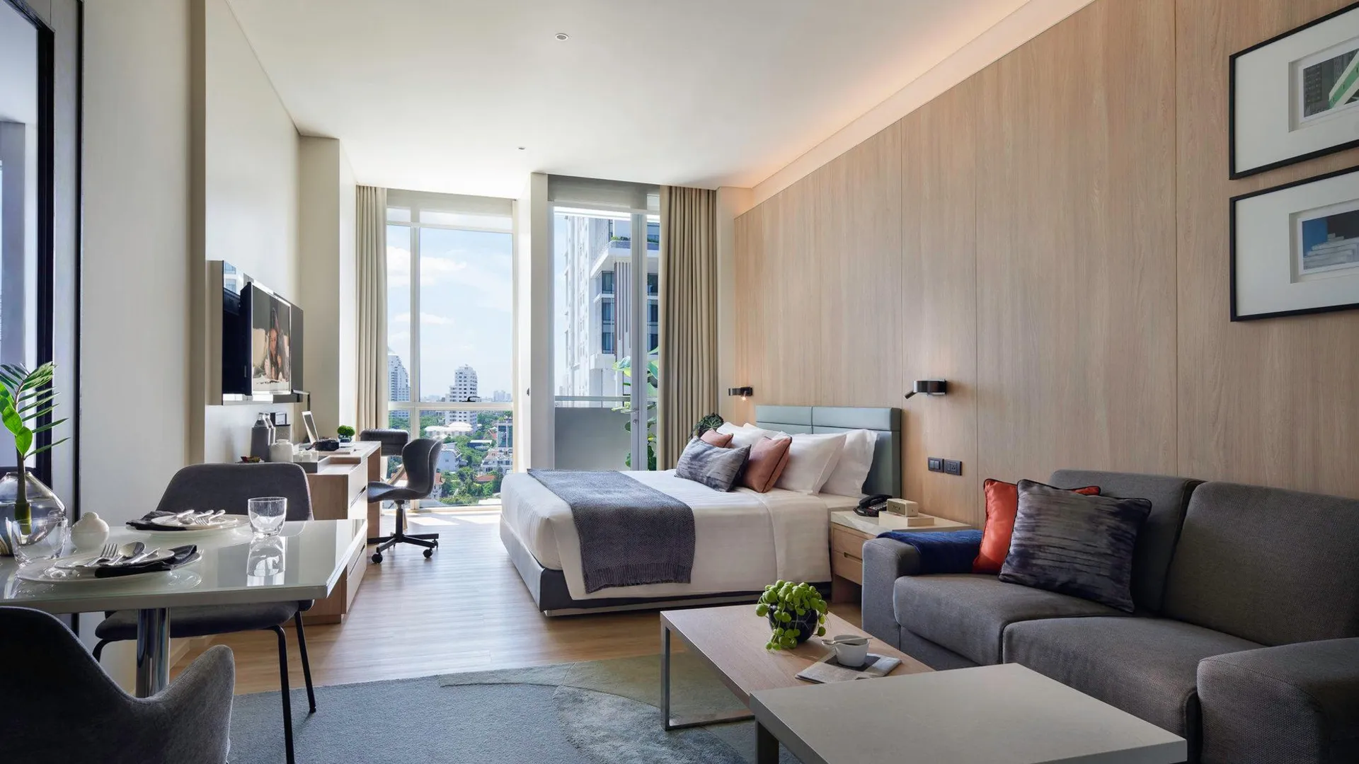 방콕 서머셋 수쿰빗 통로 방콕 4성급 호텔 전망