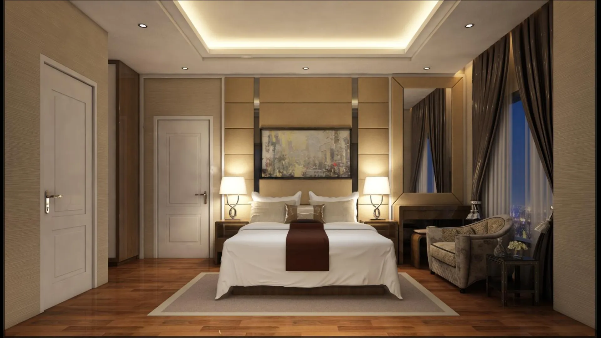 다낭 호아하이의 아파트먼트 (1400m², 침실 3개, 프라이빗 욕실 3개) 5성급 싱글룸 스위트룸