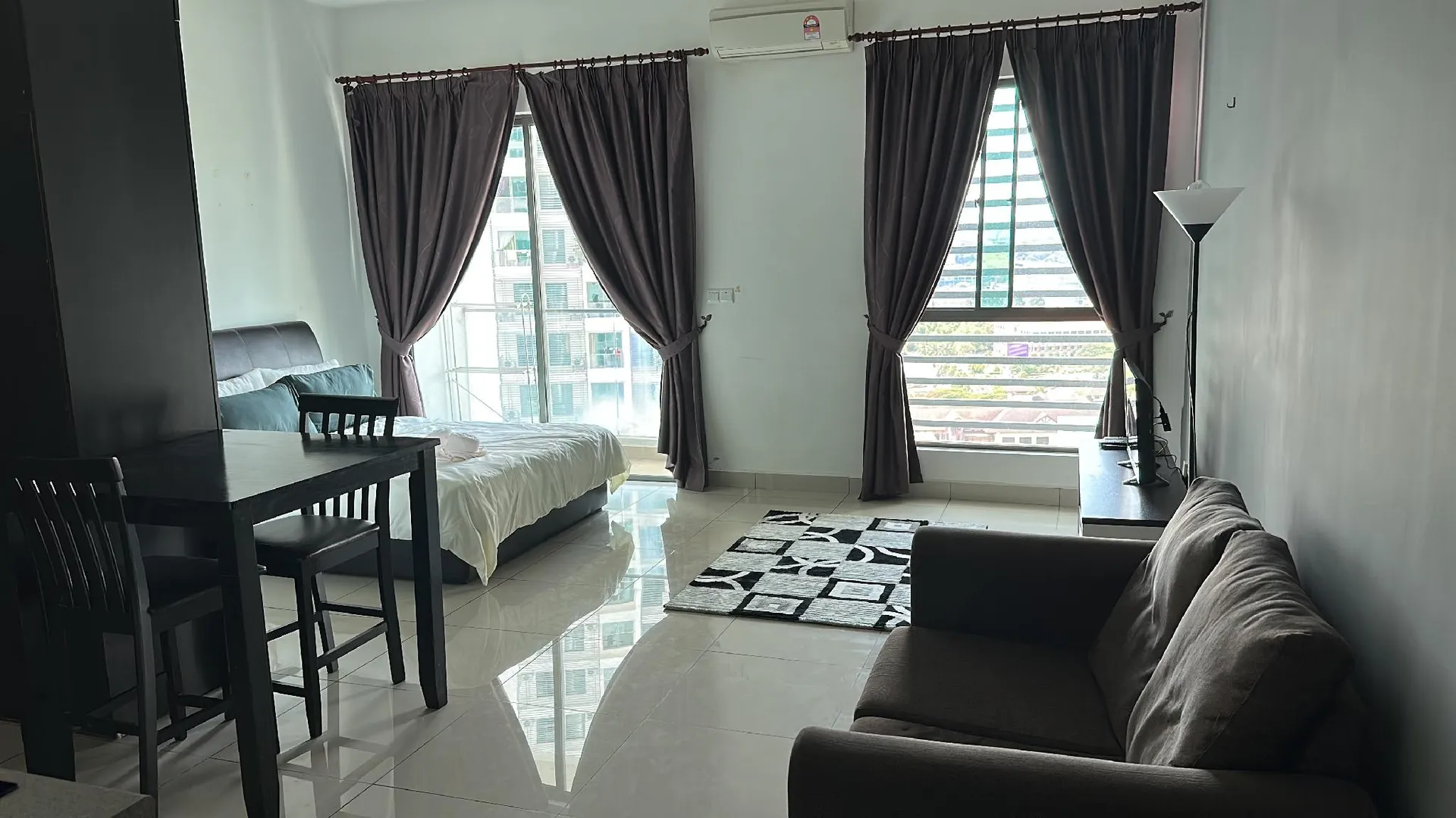 사이버자야 사이버자야의 스튜디오 아파트먼트 (48m², 프라이빗 욕실 1개) 1성급 싱글룸 수영장