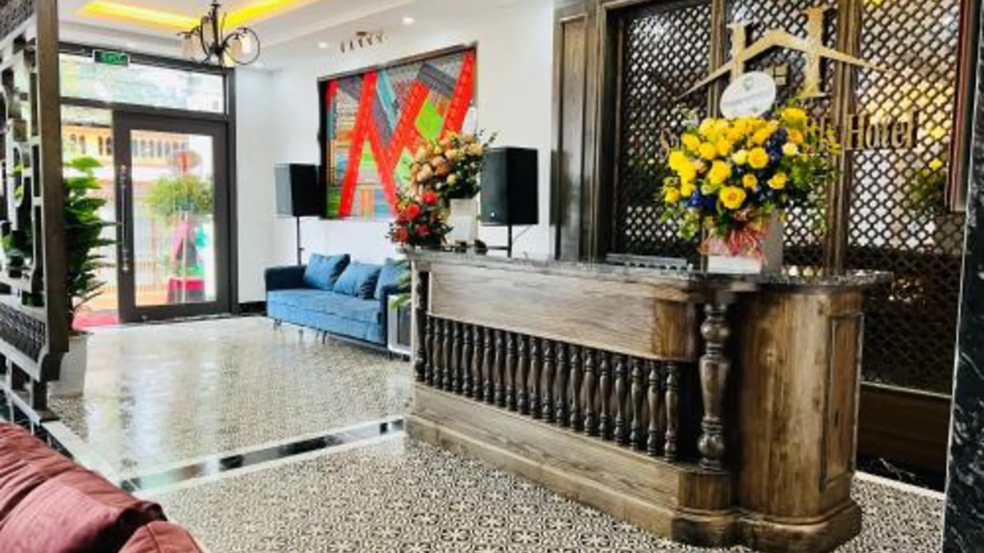 사파 사파 그랜드 힐스 호텔 아파트먼트 3성급 호텔 레스토랑