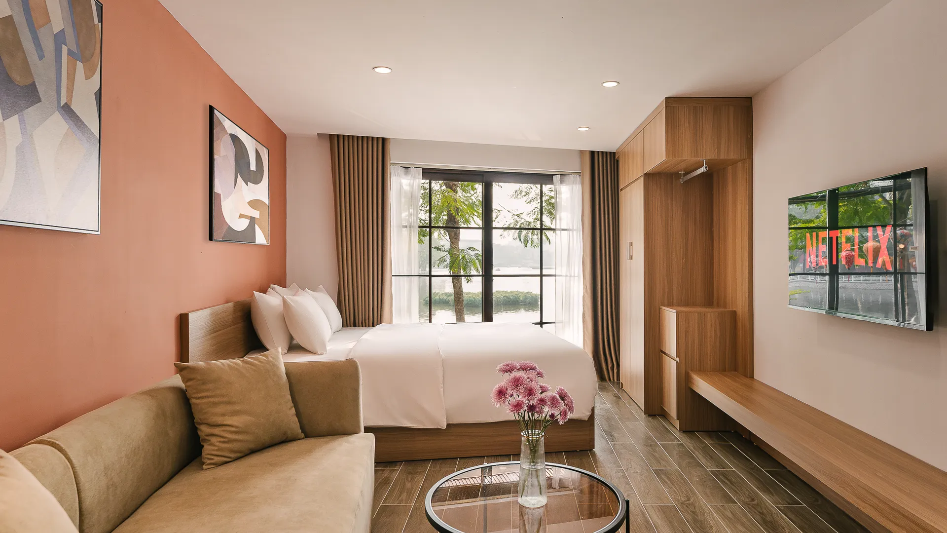 하노이 언 응우옌 레이크사이드 레지던스 3성급 호텔 객실