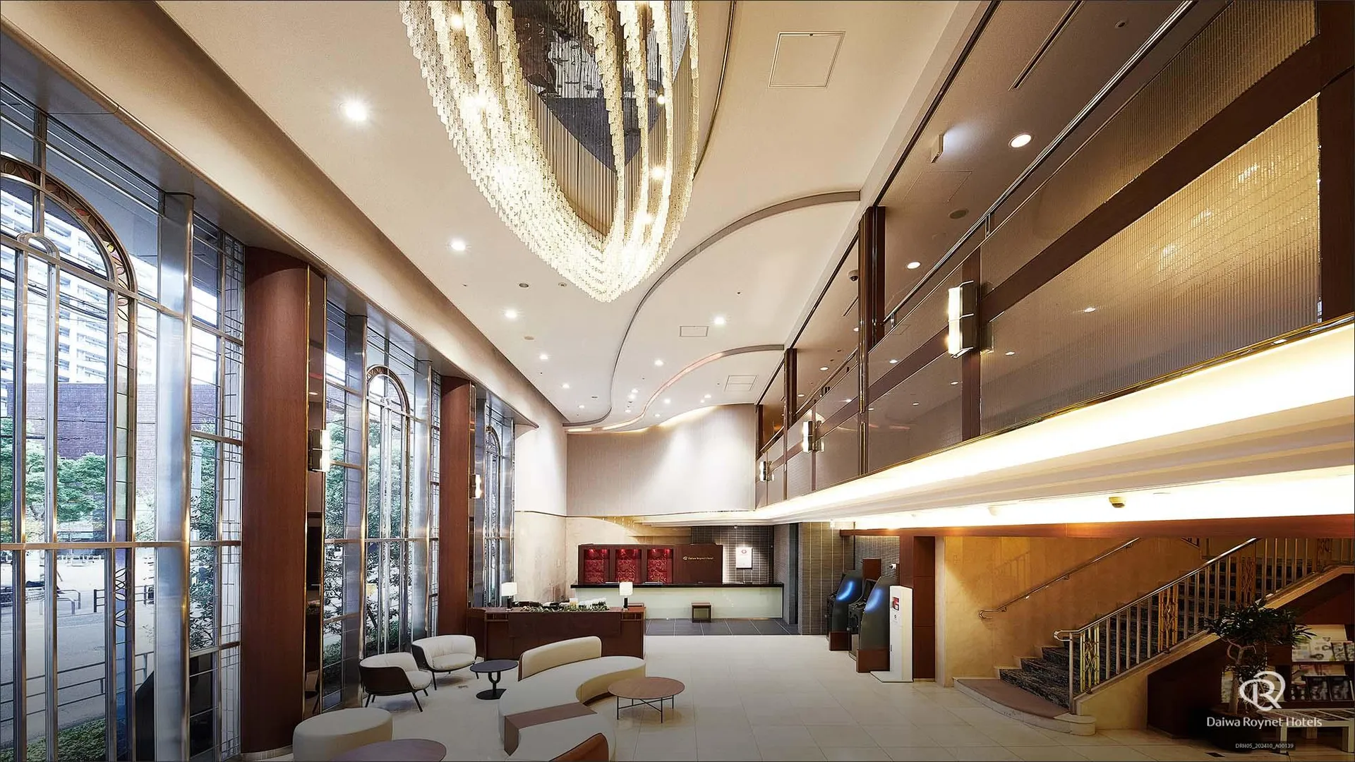오사카 다이와 로이넷 호텔 오사카 요츠바시 3성급 호텔 로비