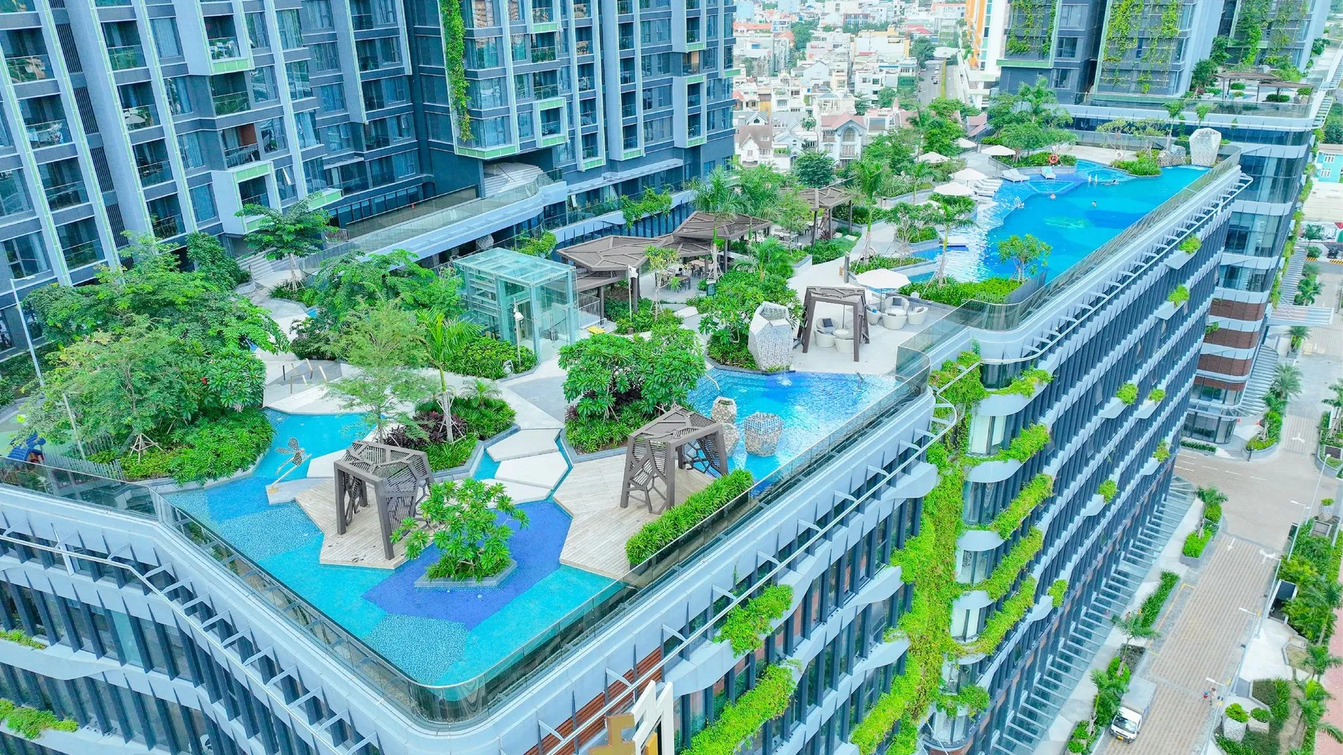 호치민 럭셔리 루미에르 리버사이드 어반 아파트먼트 5성급 호텔 객실