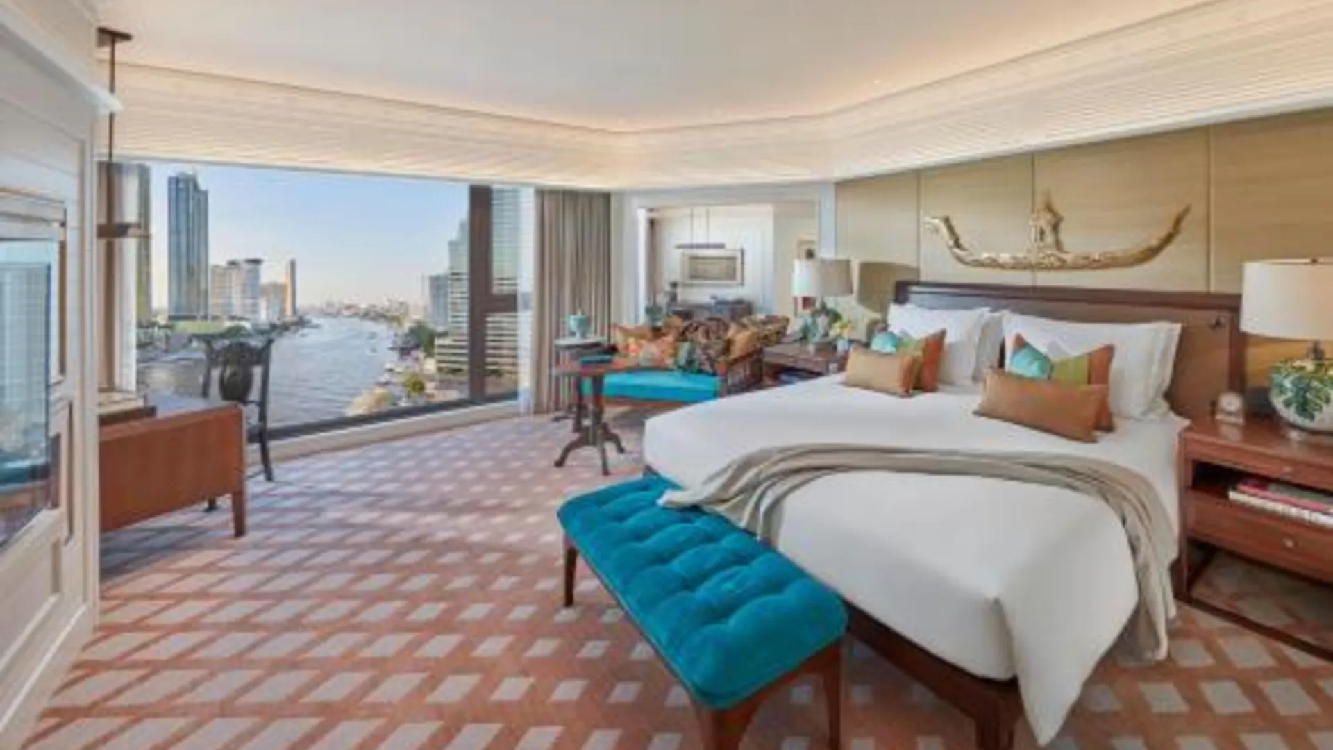 방콕 만다린 오리엔탈 방콕 5성급 호텔 스위트룸