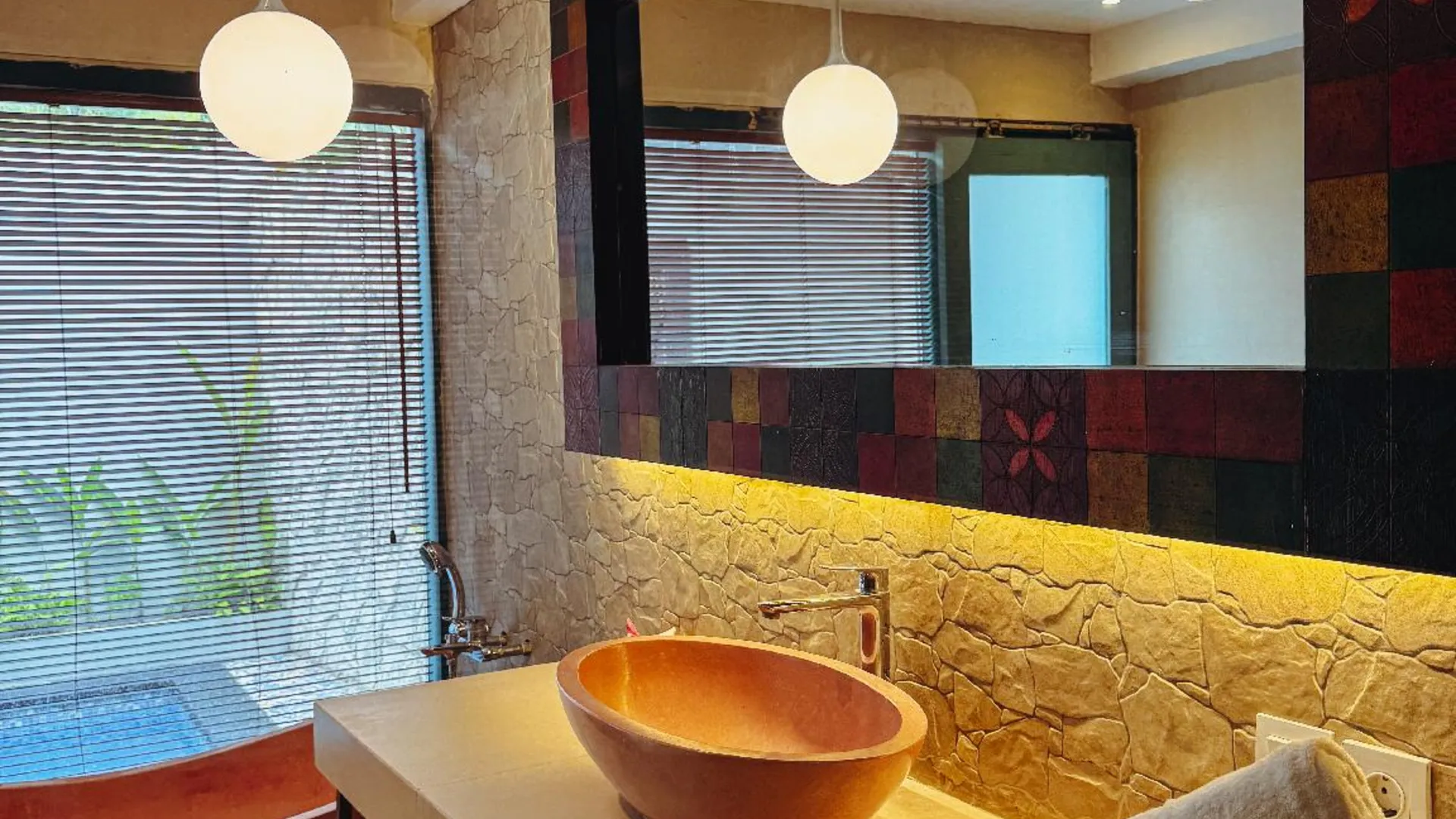 발리 스미냑의 빌라 (80m², 침실 1개, 프라이빗 욕실 1개) 5성급 호텔 로비