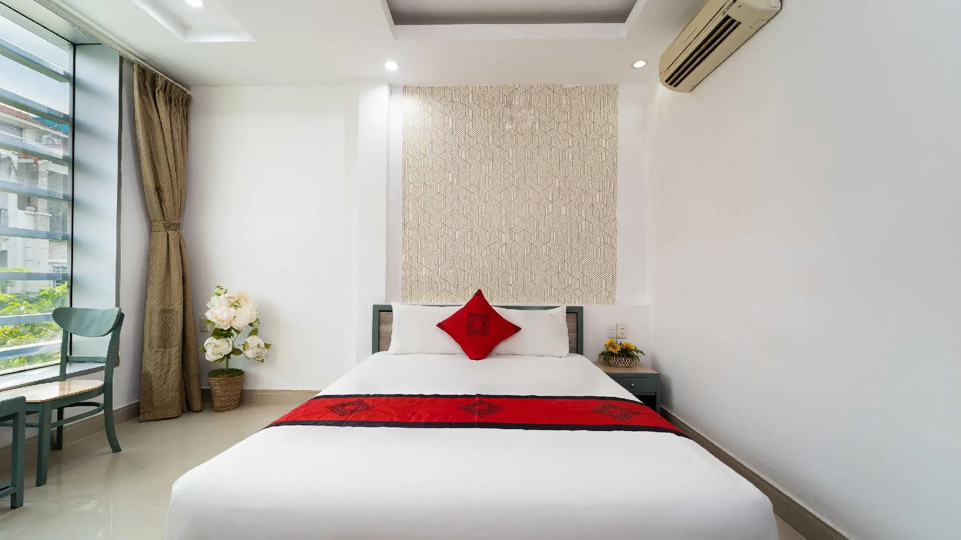 호치민 벨빌라 컴포트 스테이즈 SECC 근처 구 코지 호텔 4성급 호텔 객실