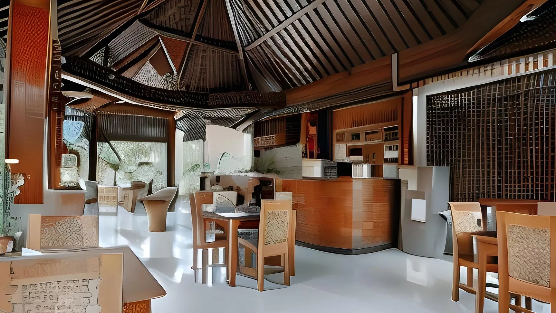 발리 부디아유 빌라 우붓 4성급 호텔 레스토랑