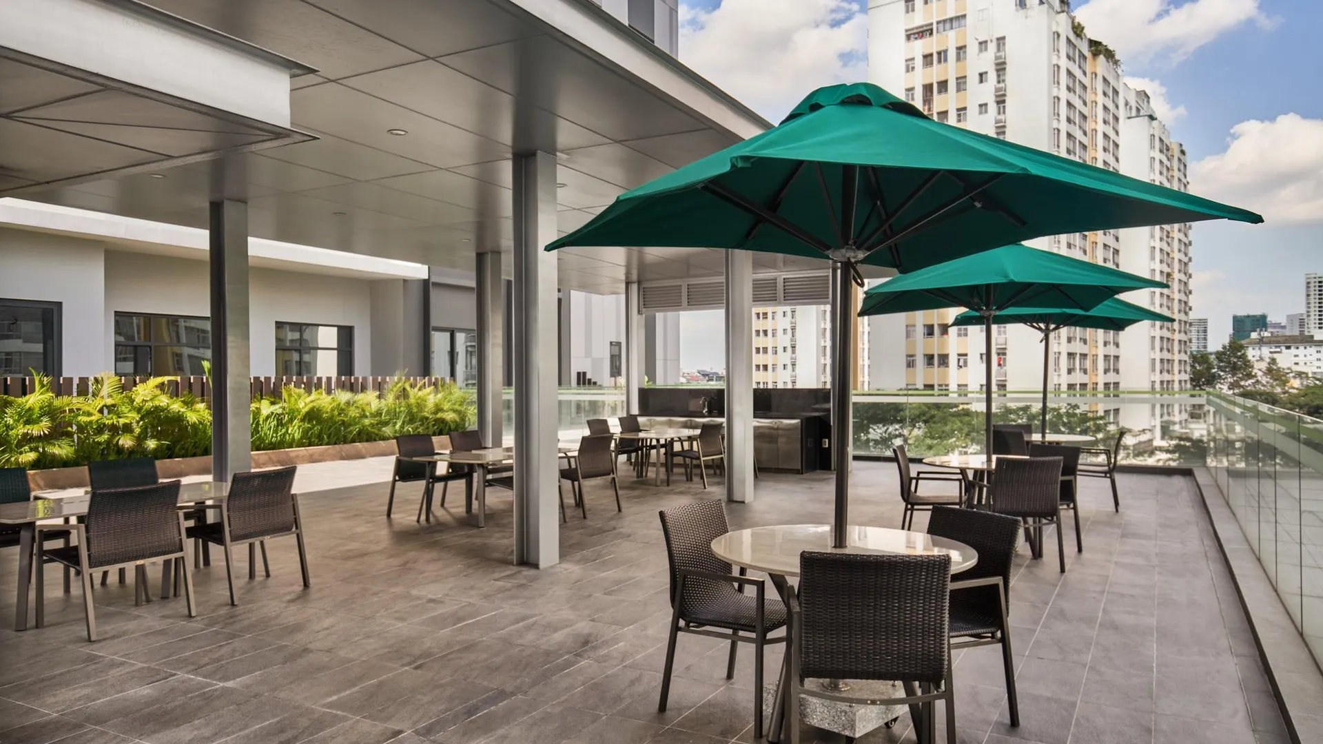 호치민 오크우드 레지던스 사이공 5성급 호텔 전망