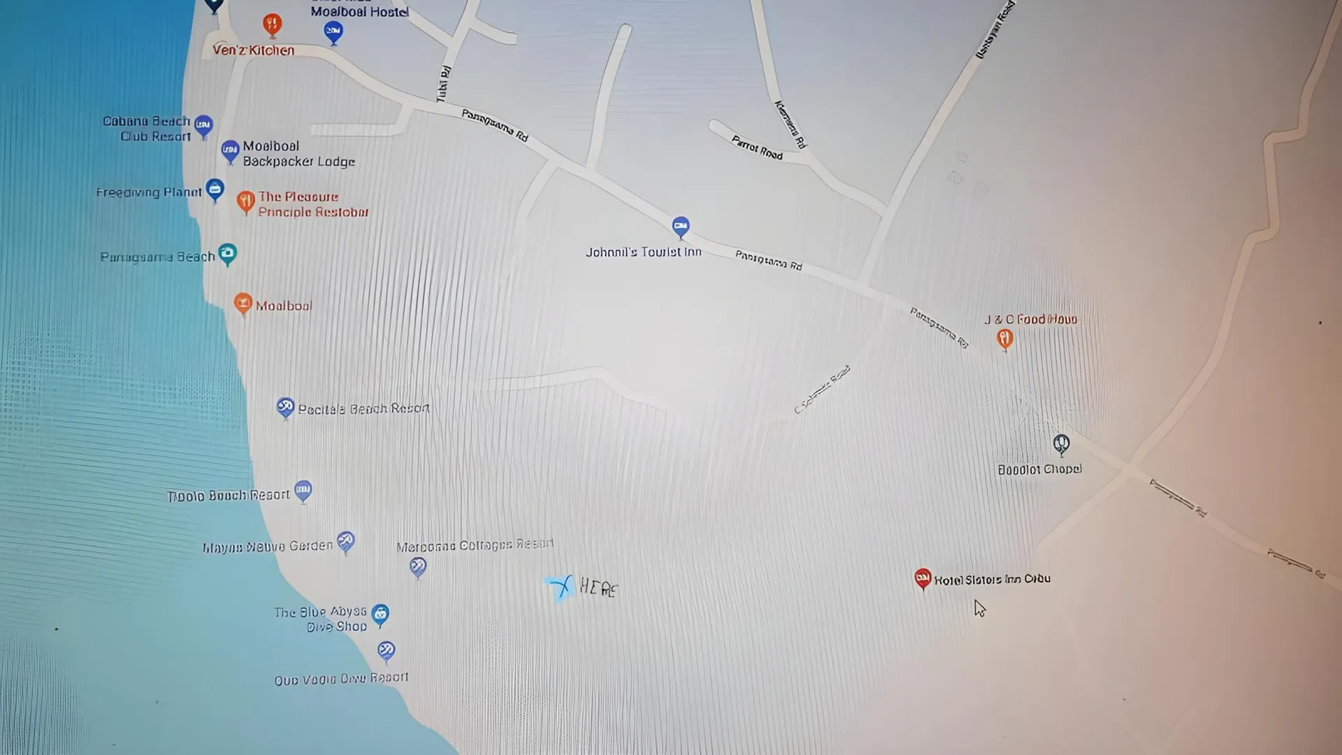 세부 다이버 로지 2성급 호텔 전망