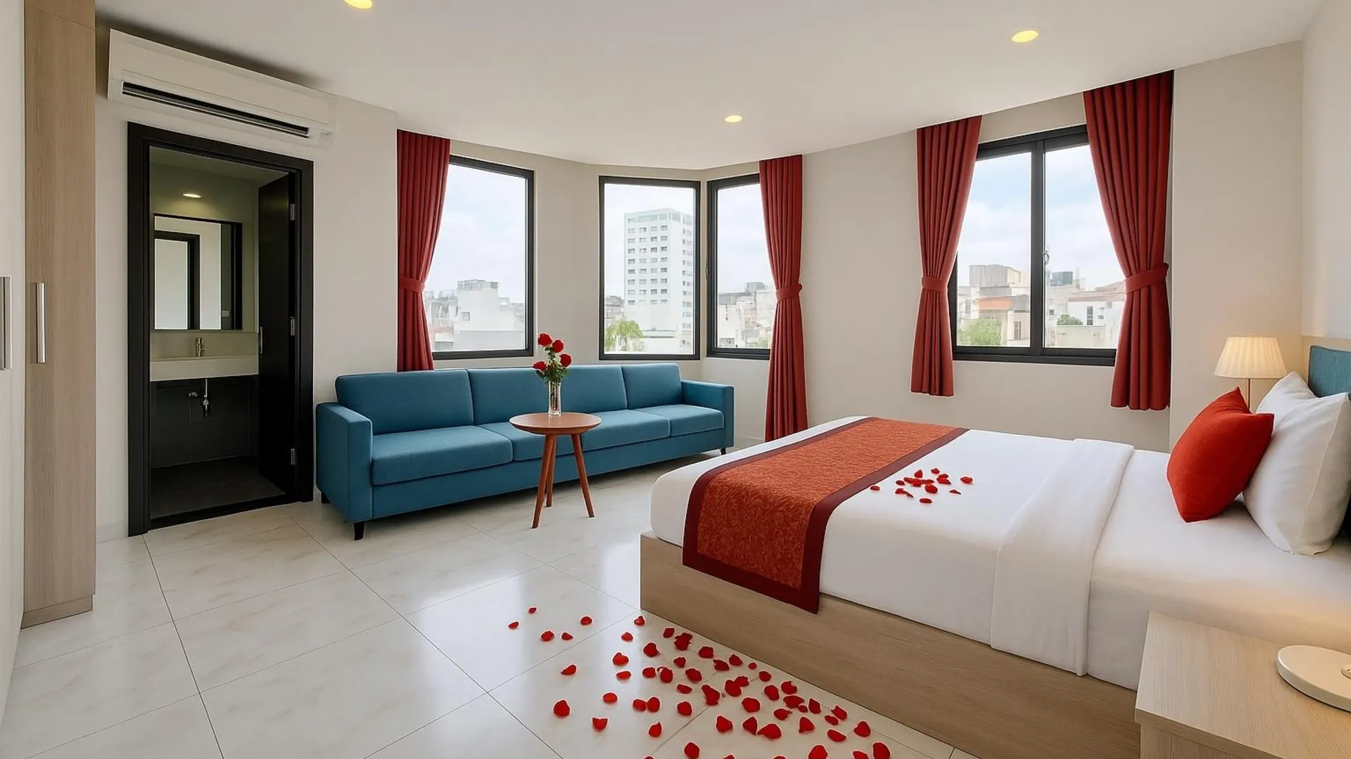 호치민 그린 스타 호텔 3성급 호텔 객실