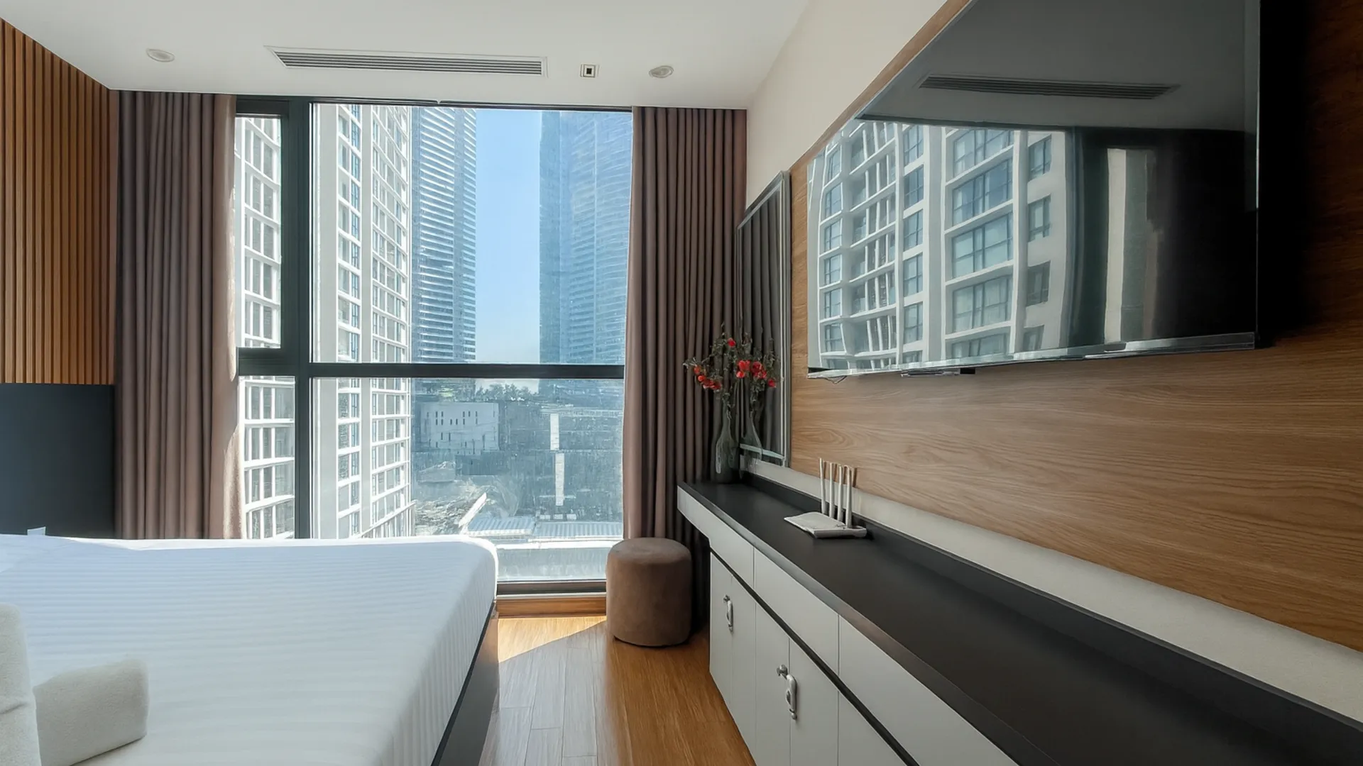 하노이 미딘의 아파트먼트 (72m², 침실 2개, 프라이빗 욕실 2개) 4성급 싱글룸 스위트룸