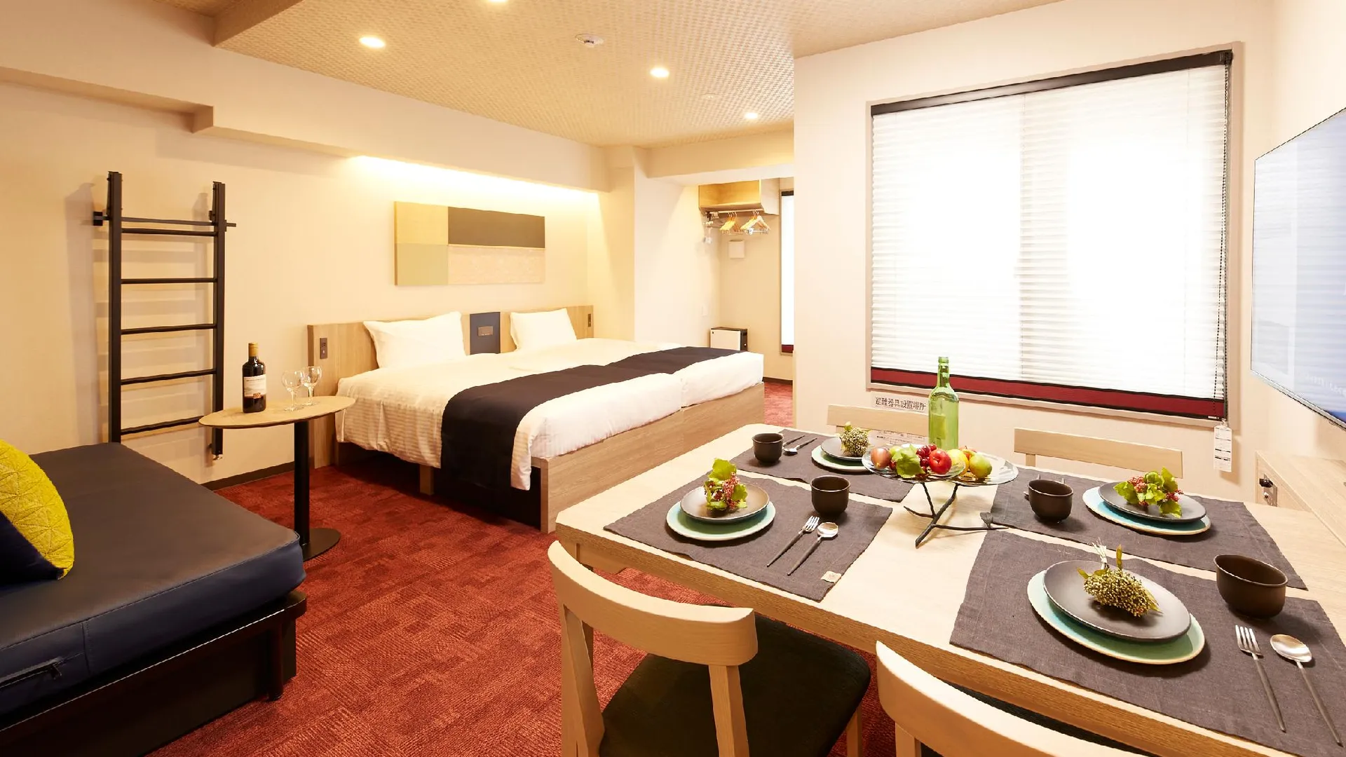 교토 먼데이 아파트 프리미엄 교토 스테이션 4성급 호텔 스위트룸