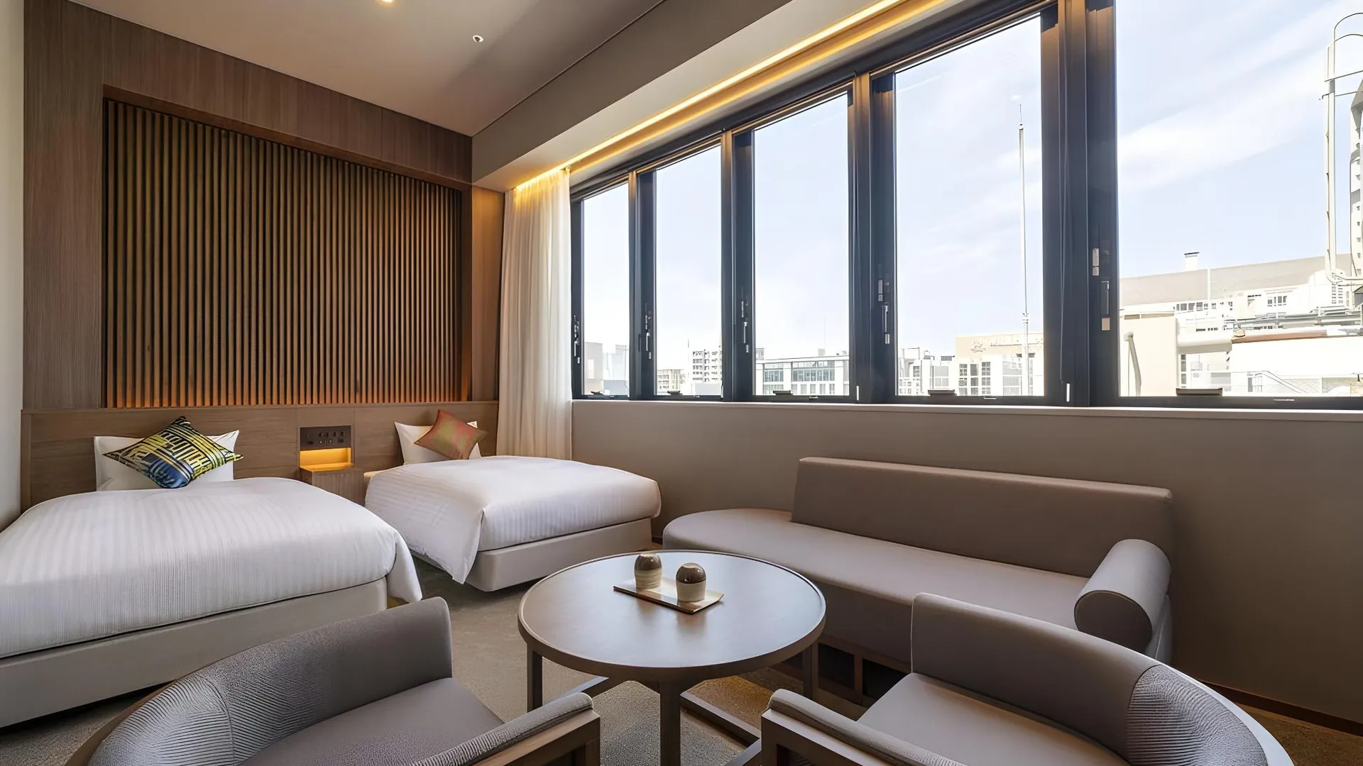 후쿠오카 Hotel Oriental Express Fukuoka Nakasu Kawabata 3성급 호텔 전망