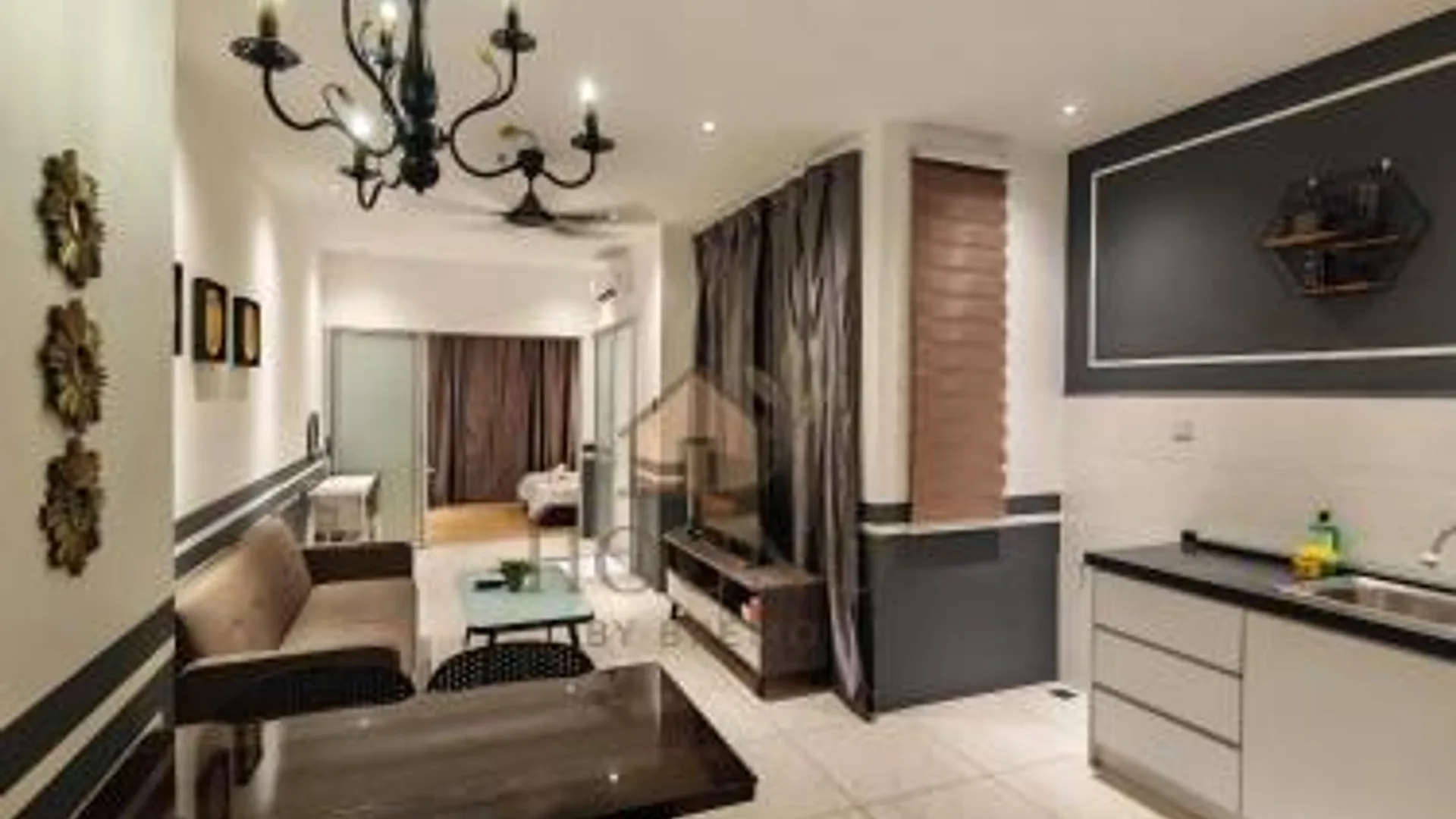 코타키나발루 크파얀의 아파트먼트 (510m², 침실 2개, 프라이빗 욕실 1개) 3성급 게스트하우스 로비