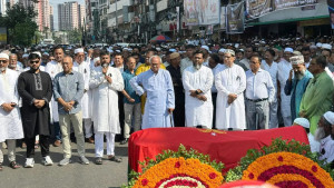 নয়াপল্টনে সালাহউদ্দিন আহমেদের দ্বিতীয় জানাজা সম্পন্ন