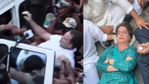 আবারও আটক রাহুল ও প্রিয়াঙ্কা গান্ধী