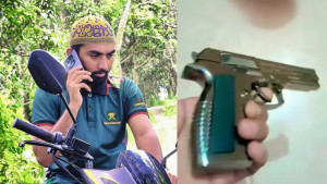 এনসিপি নেতার অস্ত্র প্রদর্শনের ভিডিও ভাইরাল