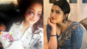 ‘তিন নম্বর জন ডান’, পরীমণির কোলে থাকা শিশুকে নিয়ে নানা জল্পনা
