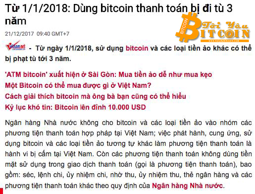 Bitcoin có hợp pháp hay không?