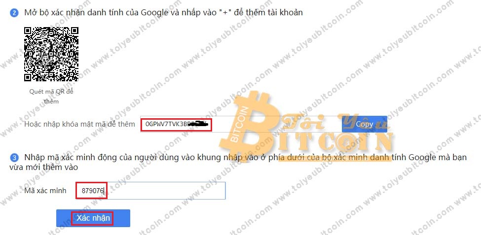 Bật bảo mật 2FA trên sàn Coinbene. Ảnh 3