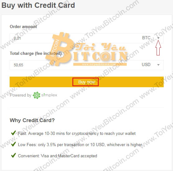 Mua coin bằng thẻ tín dụng Visa/MasterCard trên Binance. Ảnh 2