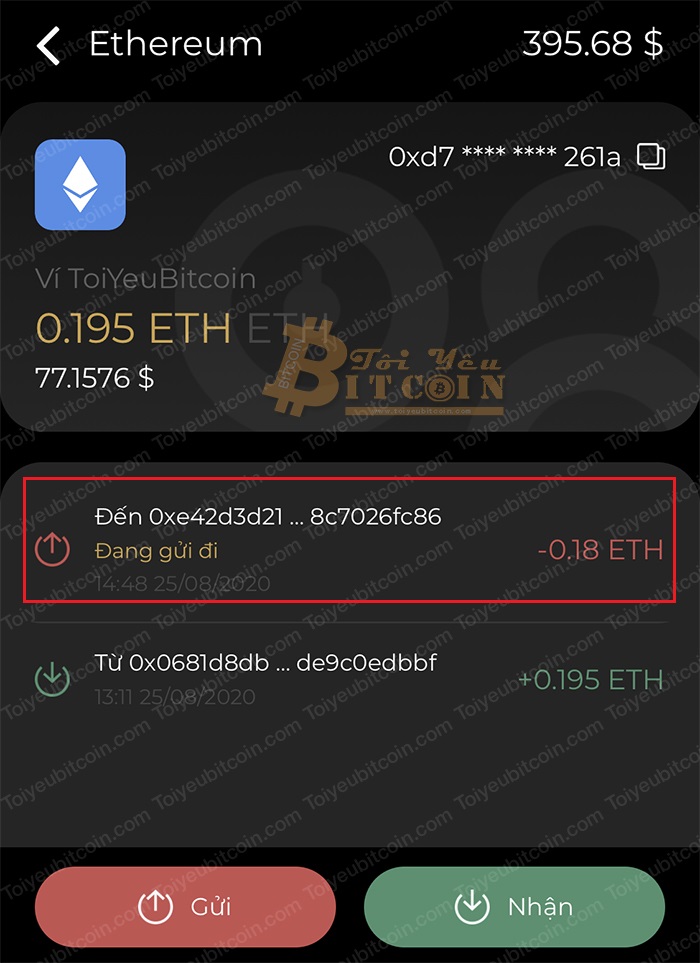 Cách rút/chuyển con/token từ ví Coin98 Wallet. Ảnh 4