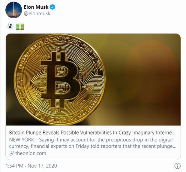 Elon Musk ám chỉ Bitcoin như một "đồng tiền ma quỷ"