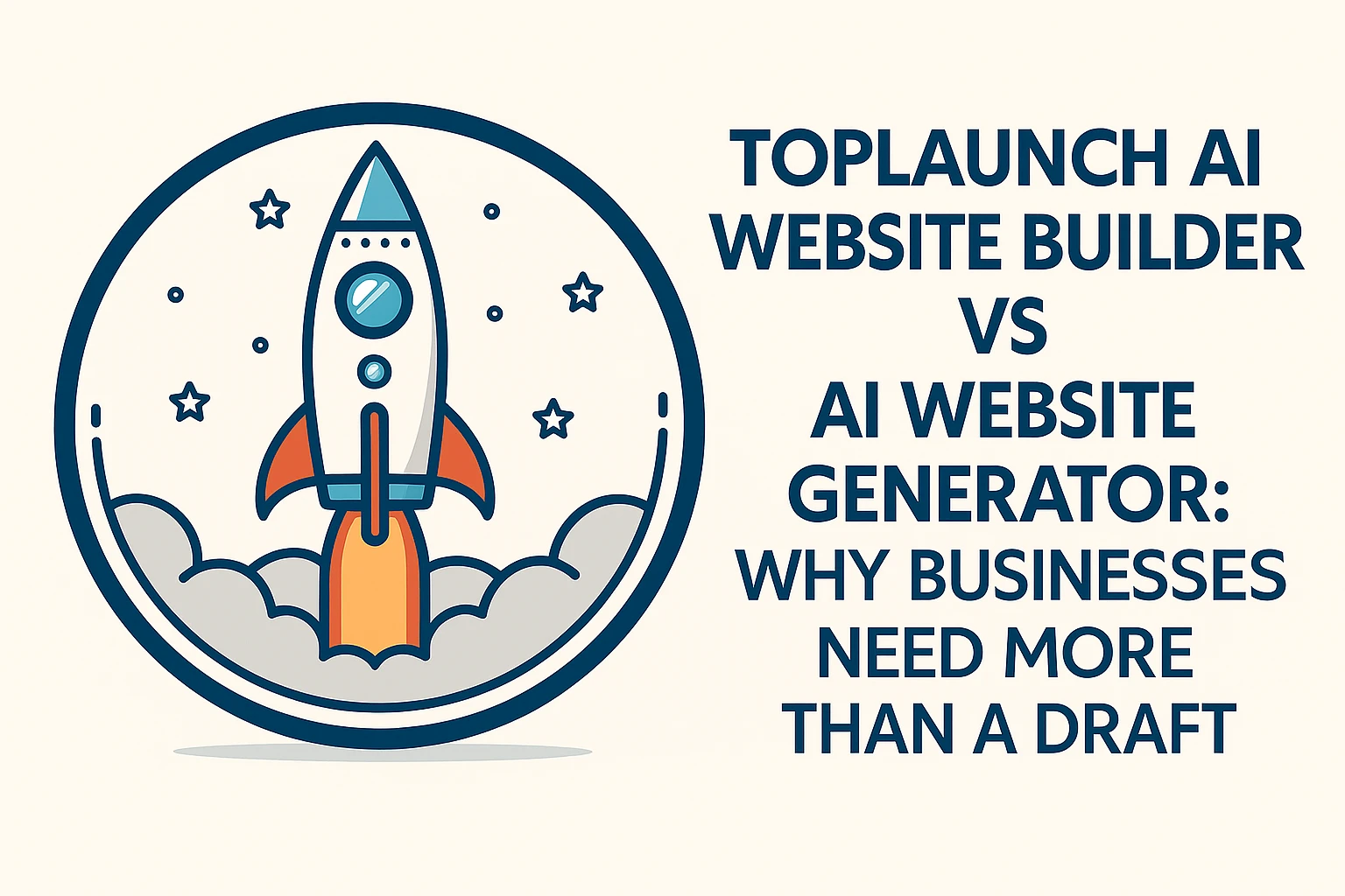 Toplaunch ai website builder vs ai website generator: why businesses need more than a draft