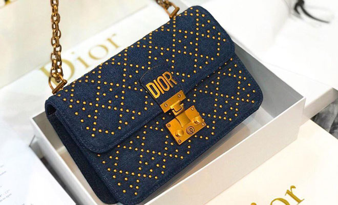 Túi xách nữ Dior lady 17cm tán đinh vàng đẹp SIÊU CẤP  lien fashion