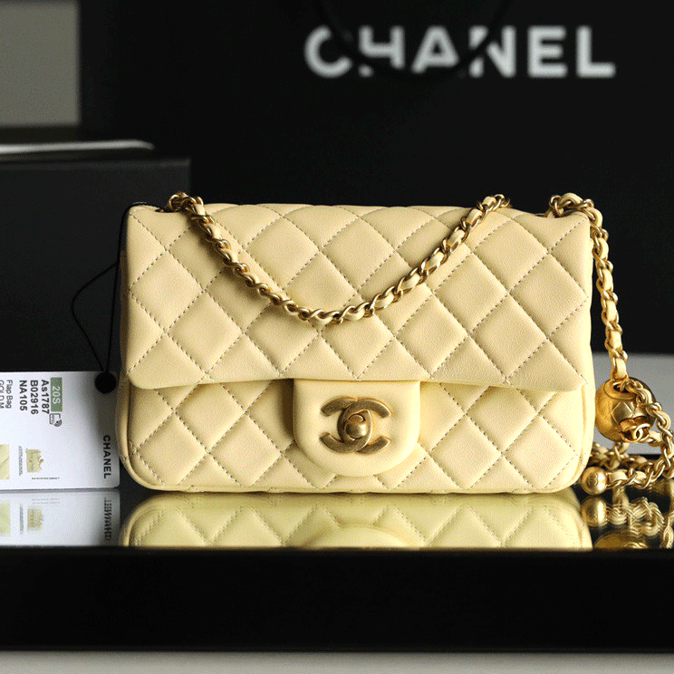 Chanel 21C Black Lambskin Mini Classic Flap with Charms and Champagne Gold  Hardware  YouTube