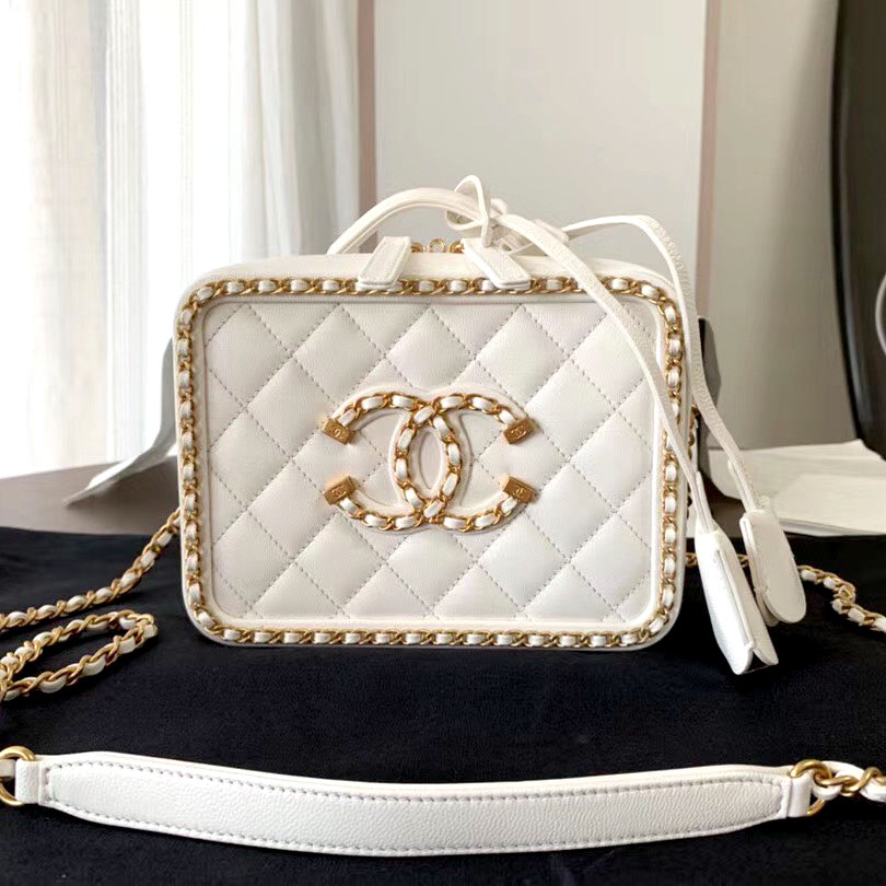 Túi xách Chanel cốp viền xích da sần siêu cấp - Loan Ruby Store