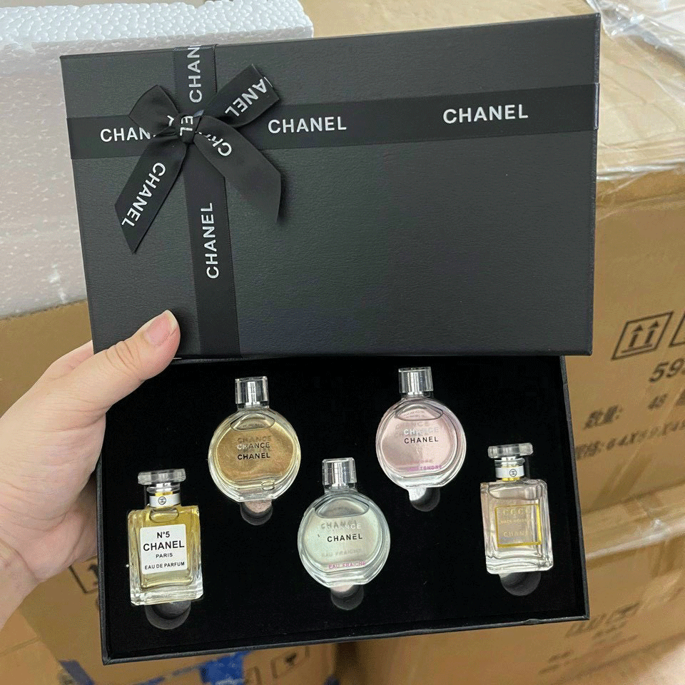 Set Nước Hoa Chanel Mini 5 mùi Set Quà Tặng Nước Hoa Sang Chảnh Nước Hoa  Chanel Mini  Bộ nước hoa  TheFaceHoliccom