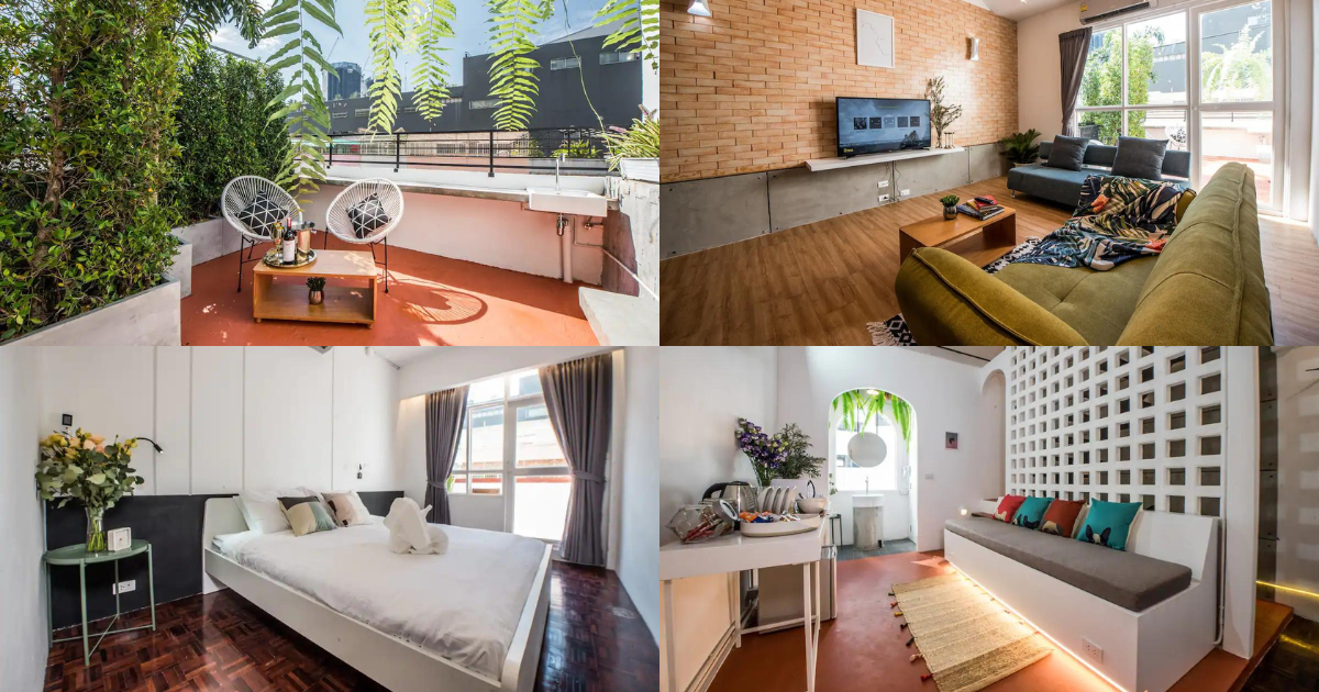 Airbnb Pratunam Bangkok - Apartemen Duplex 2 Kamar Tidur
