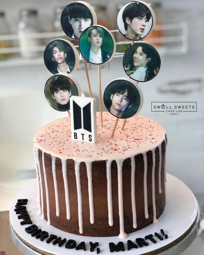 BTS Boy Band Drip Birthday Cake | Baked by Nataleen