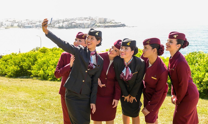 fashionable flight attendants