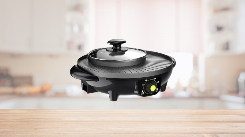 Liven Electric Grill for Hot Pot and Korean BBQ