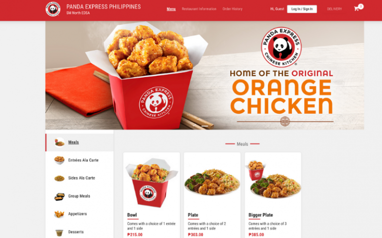 Panda Express Online Store Delivers to NCR & Beyond