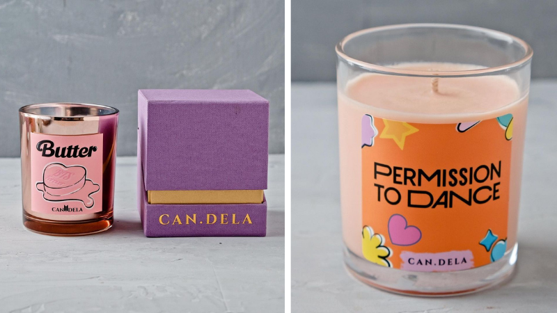 BTS scented candles