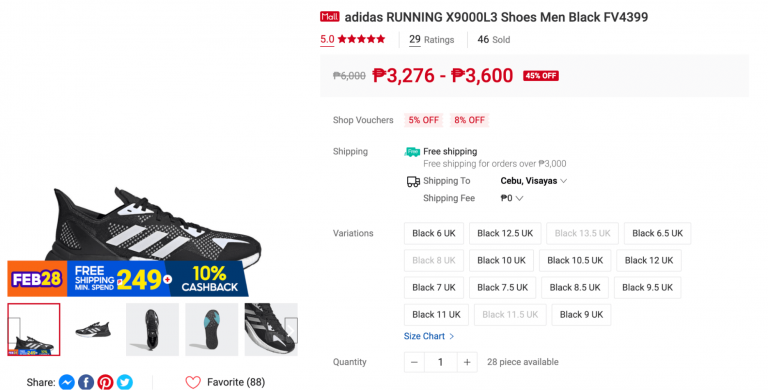 adidas black shopee fitness brands sale
