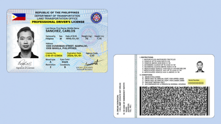 Philippines Driver License Restrictions
