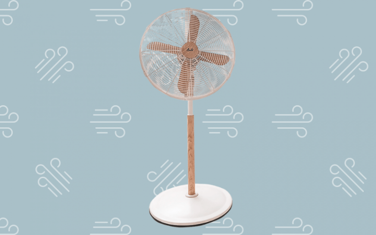Aesthetic Electric Fans Asahi Retro Wooden Fan
