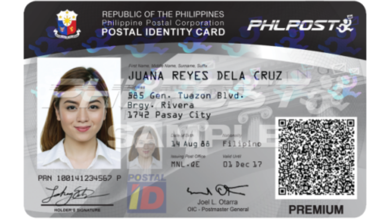 Valid ID in the Philippines Postal ID