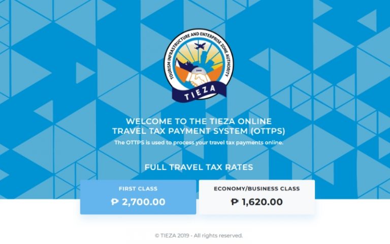tieza travel tax online