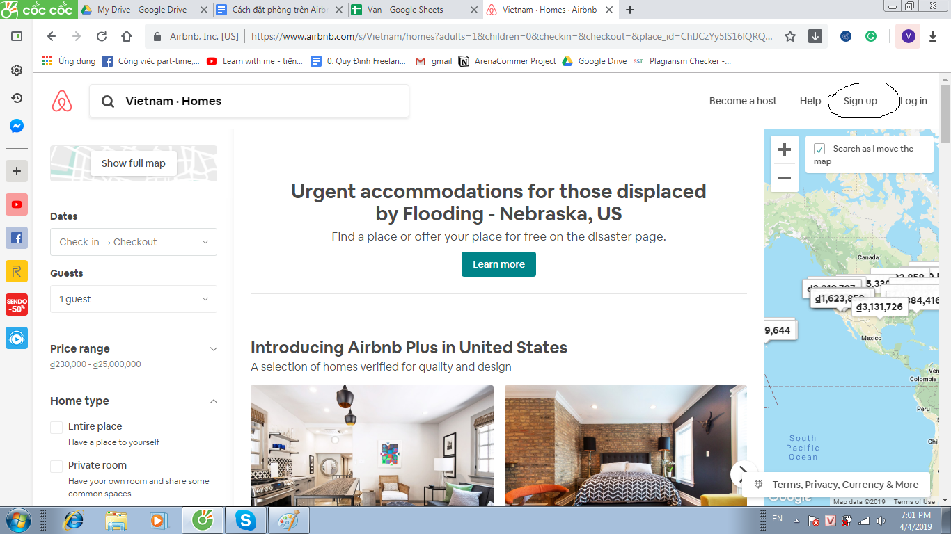 Cách đặt phòng trên Airbnb