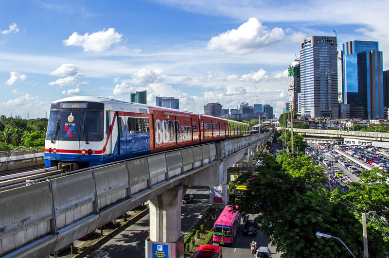 Skytrain ở Bangkok Thái Lan