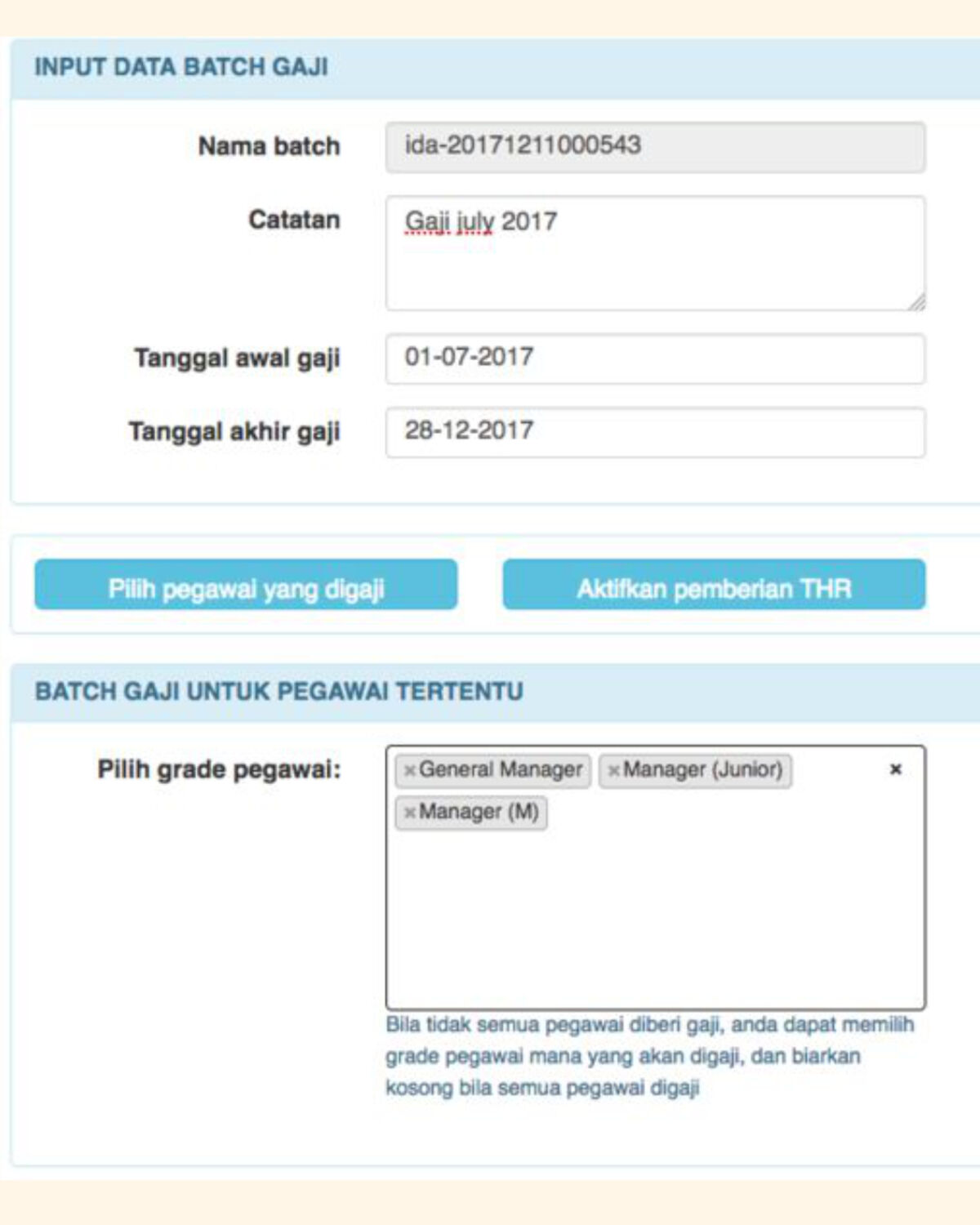 slide 3 langkah membuat slip gaji