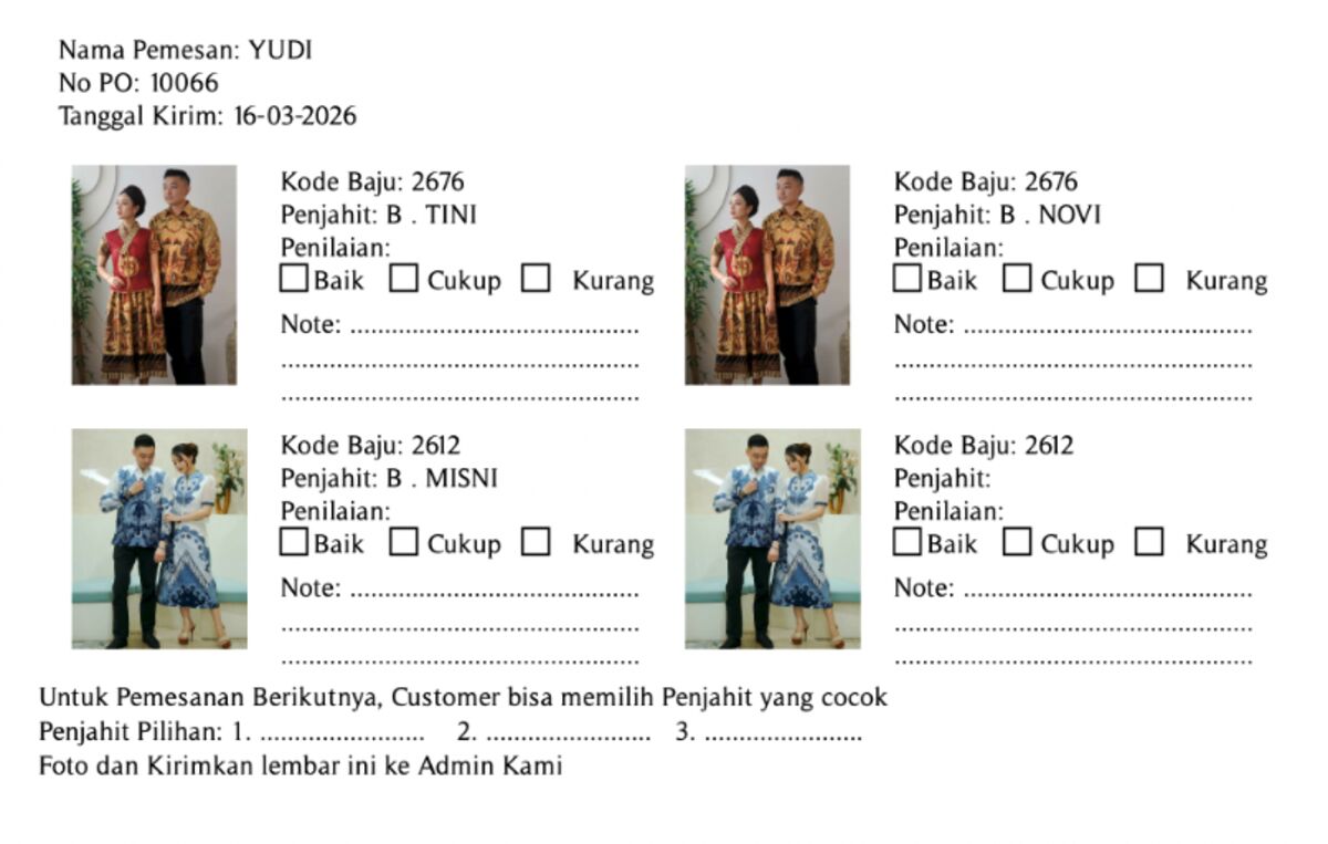 Slide Masukan Pelanggan